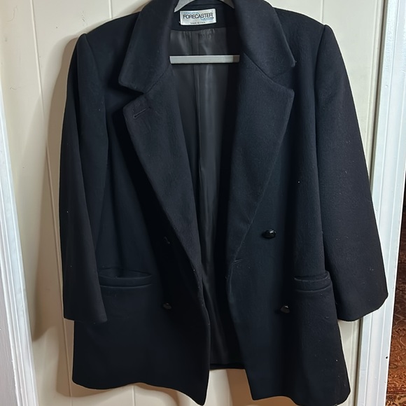 Forecaster of Boston Black Wool Blazer Coat - Picture 4 of 6
